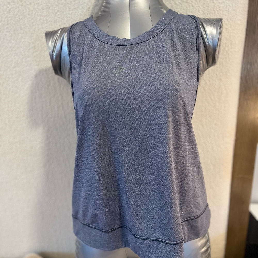 lululemon athletica Heathered Navy Sleeveless Tank